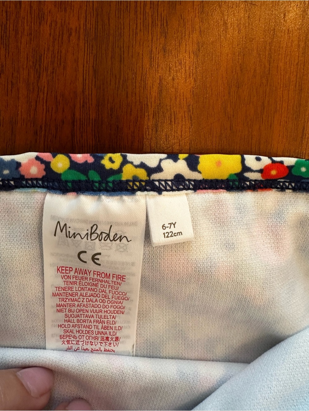 Mini Boden Girls Floral 3D Butterfly Ruffle Two-Piece Swim Set - Navy size 6-7 - Picture 4 of 6